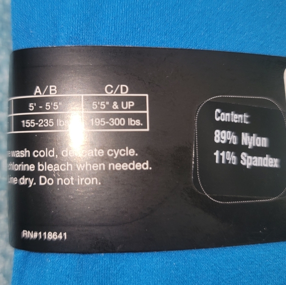 NEW NWT Lanebryant Opaque Control Top Tight Color Blue Size A-B - Picture 3 of 4